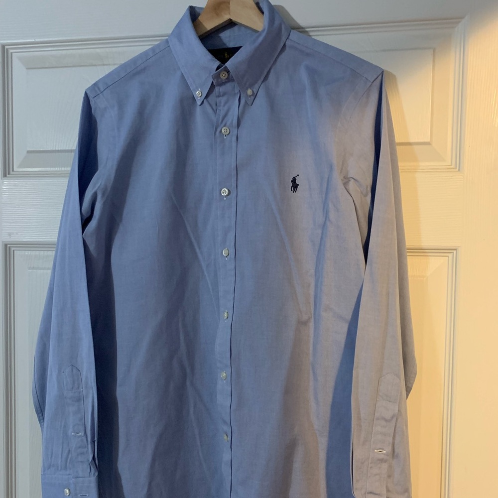 Ralph Lauren Polo light blue long sleeve dress shirt. Size 15 32/33